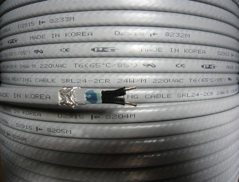 Саморегулирующийся кабель GWS/Decker SRL 24-2 (24 Вт) (м/п)