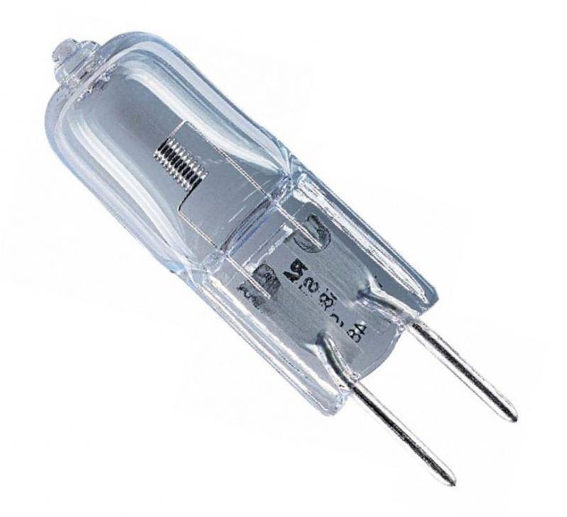 Лампа галогенная капсульная GY6.35 50 Вт 24 В прозрачная для печей и духовок Osram